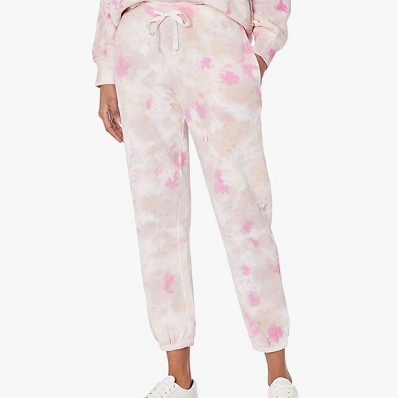 THE DROP Multi Tie Dye Fleece Drawstring Sweatpants Jogger’s. Size-L - Picture 4 of 11